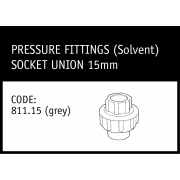 Marley Solvent Socket Union 15mm - 811.15